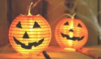 Fairy scary pumpkin lights 