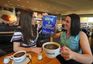 THE CHATTER AND NATTER TABLE AT COSTA’S TELEFORD STORE (COSTA COFFEE)